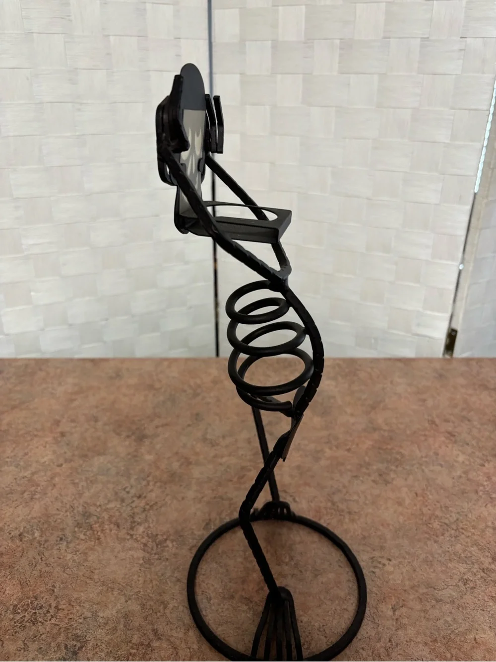 Vintage Retired PartyLite Mr. Bones candle holder Halloween- Fall